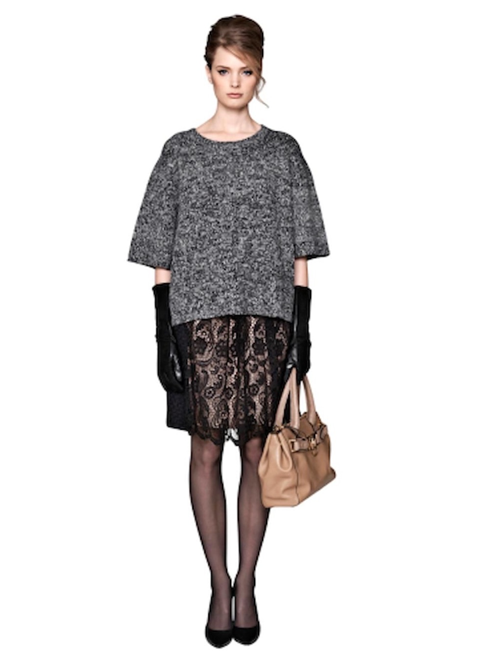 Malene Birger Idama Marled Wool Blend Sweater - Picture 2 of 7